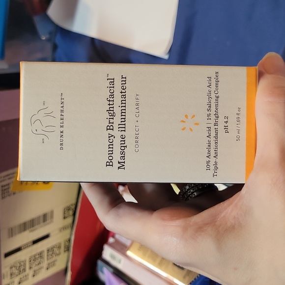 Drunk Elephant Bouncy Brightfacial Masque Illuminator Correct+Clarify, 50ml, NIB - Picture 7 of 7